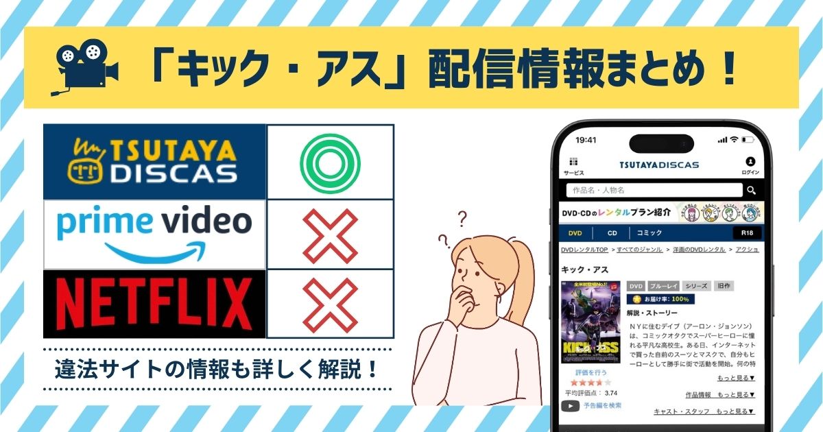 映画「キック・アス」の配信情報まとめ！フル動画を無料で見れる？Amazonプライム・Netflix・Disney+を調査！